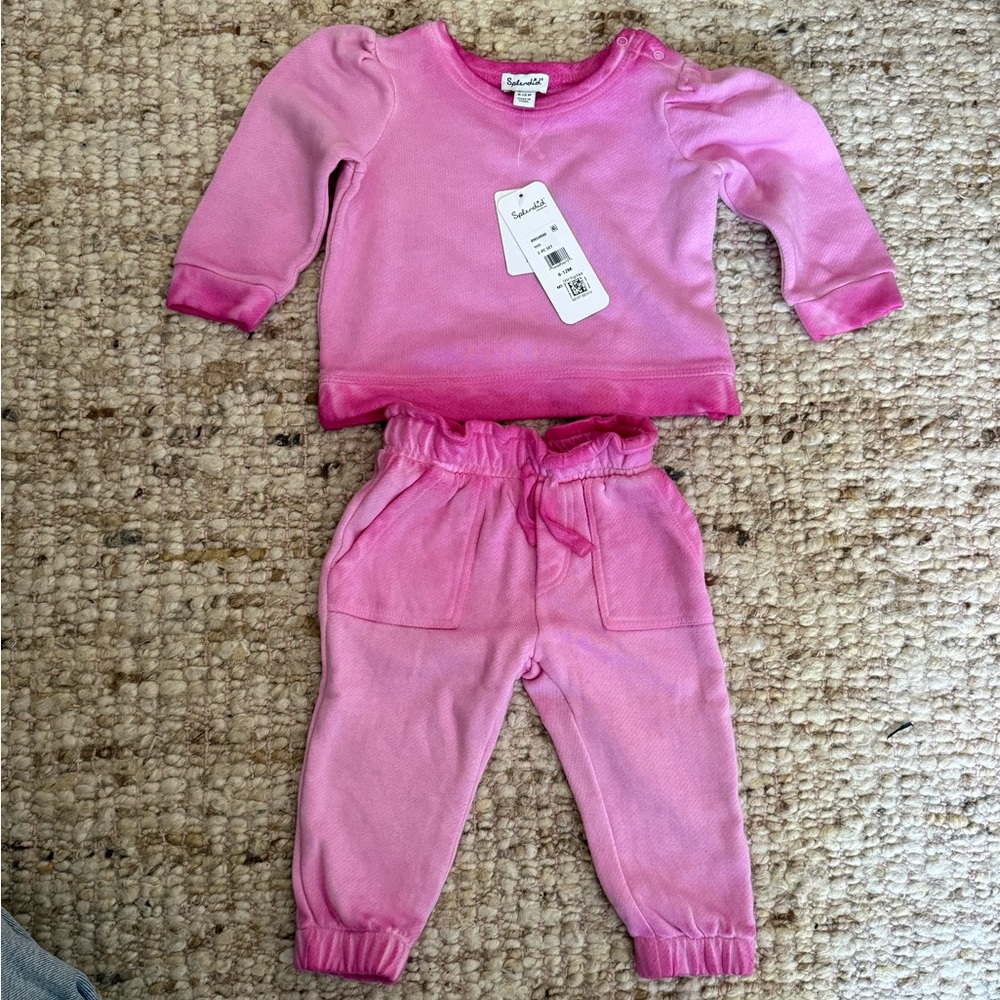 Splendid baby girl sweat set 6-12 months